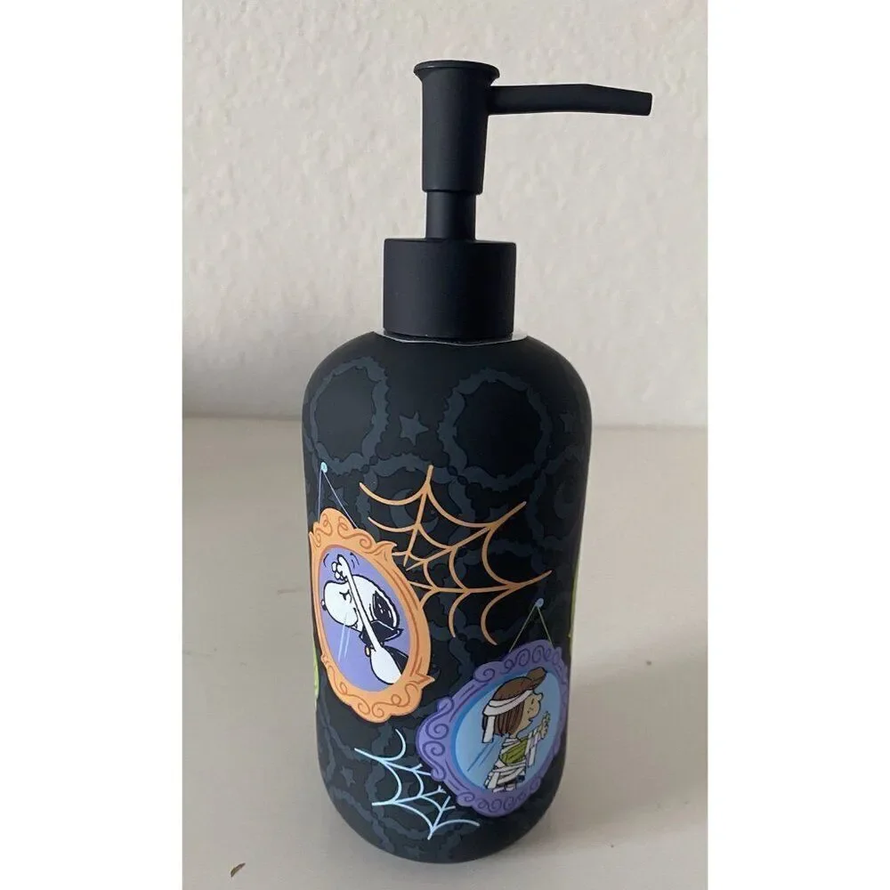 Peanuts Snoopy Charlie Brown Halloween Costumes Black Soap Lotion‎ Dispenser NEW